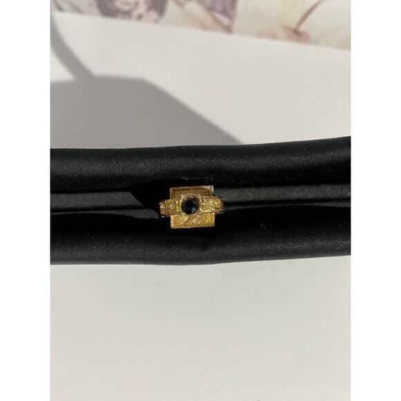 Vintage After Five Women’s Gold Ring Closure Evening Bag Black - Picture 1 of 10